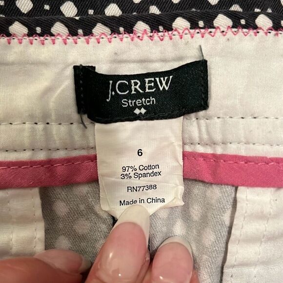 J. Crew Women's Black & White Patterned High-Waisted A-Line Skirt - Picture 6 of 6